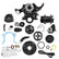 Small Block Ford Mid Mount Complete Accessory System Small Block Ford Mid Mount Complete Accessory Drive Black Finish Holley