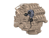 Ford 7.3L Godzilla Alternator and Bracket Kit Fits 2020 & Up Ford 7.3-liter Godzilla Engine with 105-amp Alternator Holley