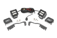 LED Light Kit | Ditch Mount | 2" Black Pair | Flood | Nissan Frontier (22-26)