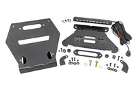 LED Light | Winch Mount | Front | 10" Black Slimline | Polaris RZR Pro R 