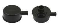 Valve Cover Breather Push-on style with breather tube flat black Mr Gasket