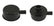 Valve Cover Breather Push-on style with breather tube flat black Mr Gasket