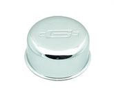 Valve Cover Breather with Logo Push-on Style with 3/4 Inch mounting tube chrome Mr Gasket