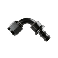 Push-On Hose Ends Black -10 AN 90 Degree Black Satin Anodized Finish Mr Gasket