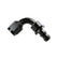 Push-On Hose Ends Black -10 AN 90 Degree Black Satin Anodized Finish Mr Gasket
