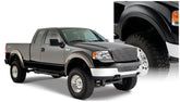 Black Extendafender Style Smooth Finish 4-Piece Fender Flare Set For 2004-2008 Ford F150 Bushwacker