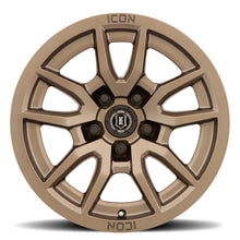 Load image into Gallery viewer, ICON Vector 5 17x8.5 5x150 25mm Offset 5.75in BS 110.1mm Bore Bronze Wheel