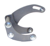 Borgeson Power steering pump bracket. Natural steel. Fits SBC with short water pump. 802400