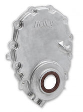 Cast Aluminum Timing Chain Cover Vortec/small Block Chevy Cast Aluminum Timing Chain Cover W/crank Sensor Provision Natural Finish Holley