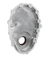 Cast Aluminum Timing Chain Cover Vortec/small Block Chevy Cast Aluminum Timing Chain Cover W/crank Sensor Provision Natural Finish Holley