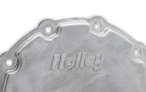 Cast Aluminum Timing Chain Cover Vortec/small Block Chevy Cast Aluminum Timing Chain Cover W/crank Sensor Provision Natural Finish Holley