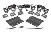LED Light Kit | Fog Mount | Triple 2" Black Pair | Flood | Ford Bronco (21-26)