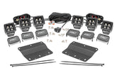LED Light Kit | Fog Mount | Triple 2" Black Pair | Amber DRL | Ford Bronco (21-26)