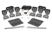 LED Light Kit | Fog Mount | Triple 2" Black Pair | Amber DRL | Ford Bronco (21-26)