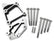 LS Accessory Drive Bracket Installation Kit for Long Alignment Black Installation Kit, LS Acc Drive Brackets, Use with Long Belt Alignment (alignment Common on Trucks & '10-UP Camaro) Holley