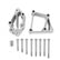LS Accessory Drive Bracket Installation Kit for Long Alignment Installation Kit, LS Acc Drive Brackets, Use with Long Belt Alignment (alignment Common on Trucks & '10-UP Camaro) Holley