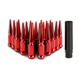 Mishimoto Steel Spiked Lug Nuts M12x1.5 20pc Set - Red