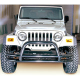 Rugged Ridge 3-In Dbl Tube Front Bumper w/ Hoop 76-06 CJ / Jeep Wrangler