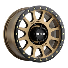 Load image into Gallery viewer, Method MR305 NV 17x8.5 0mm Offset 8x6.5 130.81mm CB Method Bronze/Black Street Loc Wheel