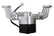 Billet Electric Water Pump Billet Aluminum 40Gpm Electric Water Pump-Big Block Chevy Black Frostbite Cooling