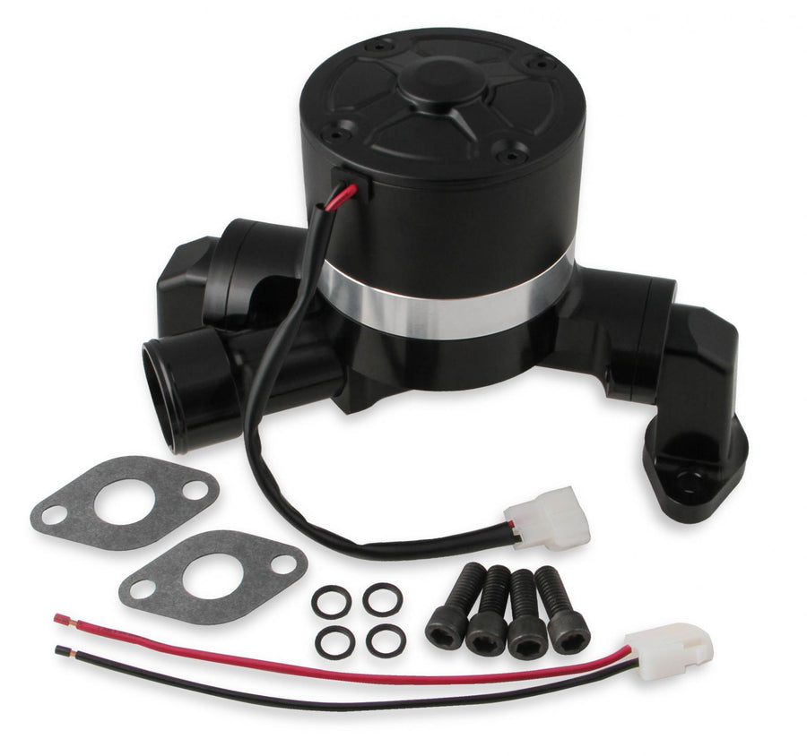 Billet Electric Water Pump Billet Aluminum 50Gpm Electric Water Pump-Big Block Chevy Black Frostbite Cooling