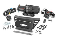 Winch Plate | 4500-LB Winch | 10" Black Slimline | Honda Pioneer 520