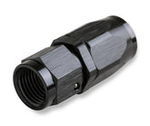 Straight Swivel Hose End -6 AN Black Satin Anodized Finish Mr Gasket