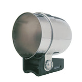 AutoMeter Chrome plated steel cup, mounting strap, and black aluminum base 2203