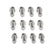 Stainless Steel Header Bolts Fits AMC 290-401, Chevrolet Small Block 262-400, Chrysler 383-440 except Hemi, Pontiac 326-455, Oldsmobile 330-455 Mr Gasket