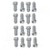 Stainless Steel Header Bolts Fits 1965-1990 Chevrolet 396-454 Big Block and 1962-2001 Ford 221-351W Mr Gasket