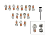 Headlock Locking Header Bolts 3/8-16 x 3/4 Inch Set of 16 Fits Chevrolet Big Block 396-454, Ford 289-351W, 426 Hemi, Ford 429/460 Mr Gasket