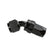 Swivel Hose End -6 AN 45 Degree Swivel Hose End Black Black Satin Anodized Finish Mr Gasket