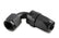 Swivel Hose End -8 AN 90 Degree Swivel Hose End Black Black Satin Anodized Finish Mr Gasket