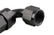 Swivel Hose End -8 AN 90 Degree Swivel Hose End Black Black Satin Anodized Finish Mr Gasket
