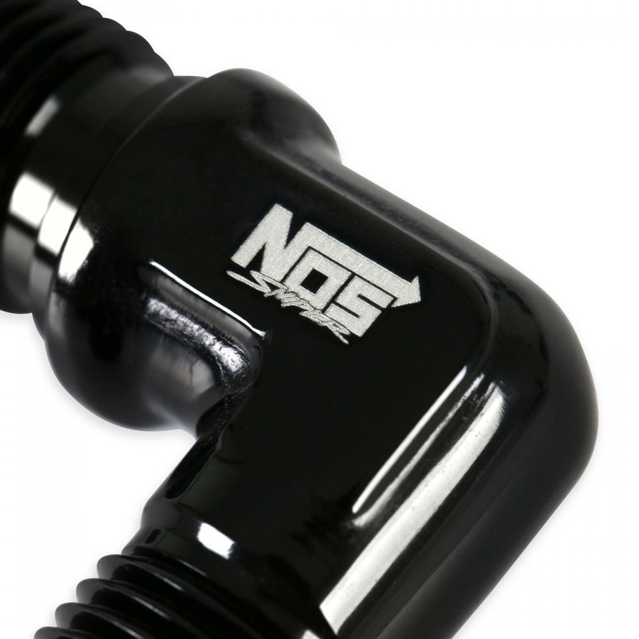 Bulkhead Fitting -6 90 Degree Black Sniper EFI
