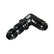 Bulkhead Fitting -6 90 Degree Black Sniper EFI