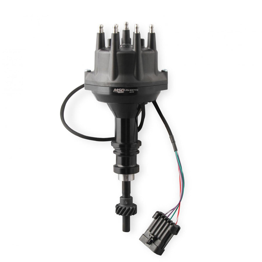 MSD Black Ford 289, 302 Dual Sync Distributor Pro-Billet Dual Sync EFI Distributors With Steel Gear Is Designed To Work With Holley Efi, And Other Sequential EFI Systems That Support Hall Effect Crank And Cams Sensor Inputs MSD Ignition