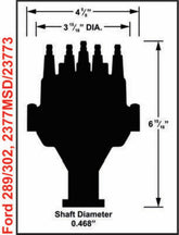 MSD Black Ford 289, 302 Dual Sync Distributor Pro-Billet Dual Sync EFI Distributors With Steel Gear Is Designed To Work With Holley Efi, And Other Sequential EFI Systems That Support Hall Effect Crank And Cams Sensor Inputs MSD Ignition