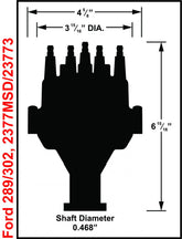 Ford 289, 302 Dual Sync Distributor Pro-Billet Dual Sync EFI Distributors With Steel Gear Is Designed To Work With Holley Efi, And Other Sequential EFI Systems That Support Hall Effect Crank And Cams Sensor Inputs MSD Ignition