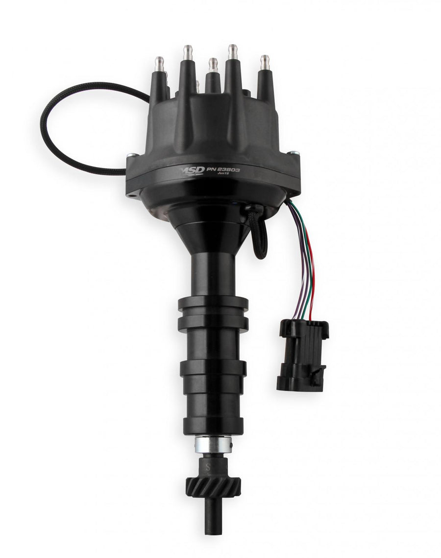 MSD Black Ford Fe Dual Sync Distributor Pro-Billet Dual Sync EFI Distributors Designed To Work With Holley Efi, And Other Sequential EFI Systems That Support Hall Effect Crank And Cams Sensor Inputs MSD Ignition