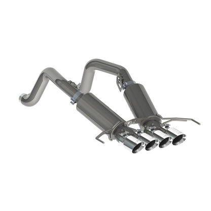 MBRP 14-19 Chevy Corvette V8 6.2L 3in T304 Dual Axle Back w/ 4in Quad Dual Wall Tips | S7030304