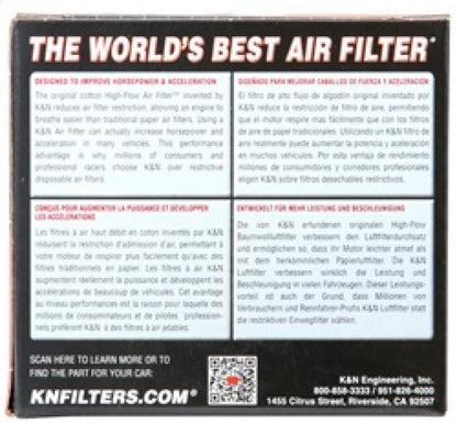 K&N Universal Air Filter | Round Tapered, 2.25in Flange, 4in Tall | R-1260