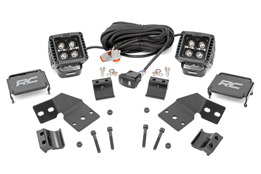 LED Light Kit | Front Mount | 2" Black Pair | Amber DRL | Polaris XPEDITION XP 5 