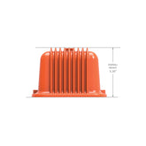 GM Licensed Vintage Series SBC Valve Covers Factory Orange Machined Finish GM Style Finned Script Perimeter Bolt Valve Cover Pair SBC Factory Orange Machined Finish Holley