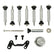 Tall LS Valve Covers Satin Black Tall LS Valve Covers W/ Coil Mounting Posts, Cast Aluminum Satin Black Finish Holley