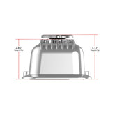 Valve Covers Muscle Series Finned SBC Polished Chevrolet Small Block Perimeter Bolt Cast Aluminum Holley