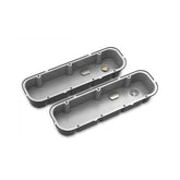 Tall M/T Valve Covers for Big Block Chevy Engines Satin Black Finish with Machined Fins/logo Cast Aluminum Tall M/T Valve Cover for BBC Engines, Satin Black Machined Finish Holley