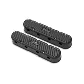 2-Piece Vintage Series Valve Cover Gen III/iv LS Satin Black Machined Chevrolet Gen III/iv LS Cast Aluminum Coil-Mounting Base & Integrated Coil Cover Holley