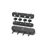 2-Piece Vintage Series Valve Cover Gen III/iv LS Satin Black Machined Chevrolet Gen III/iv LS Cast Aluminum Coil-Mounting Base & Integrated Coil Cover Holley