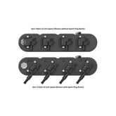 2-Piece Chevrolet Script Valve Cover Gen III/iv LS Satin Black Machined Chevrolet Gen III/iv LS Cast Aluminum Coil-Mounting Base & Integrated Coil Cover Holley